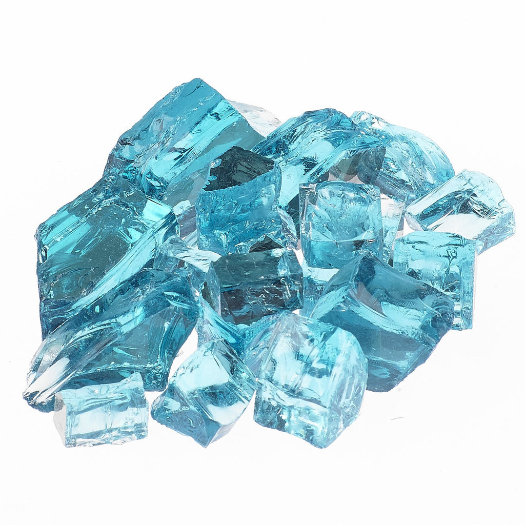 Athena 1/2" Reflective Calypso Light Blue Fire Glass