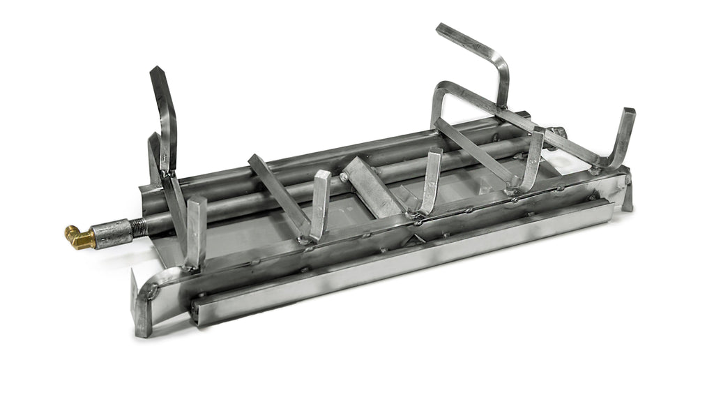 Grand Canyon Gas Logs 2 Burner Stainless Steel See Through
