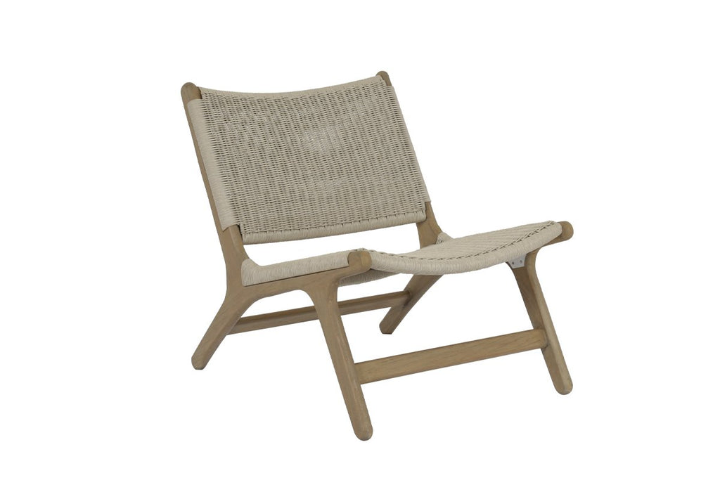 Sunset West Coastal Teak Cushionless Accent Chair