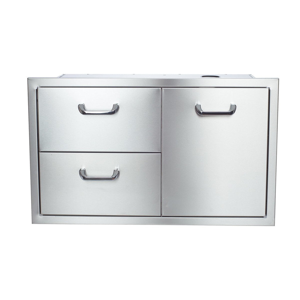 Hasty Bake Stainless Steel Enclosed Cabinet Drawer Unit