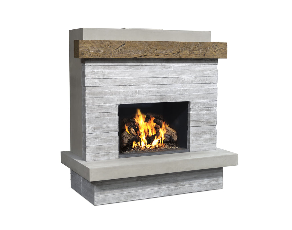 American Fyre Designs Fireplace  Brooklyn Smooth