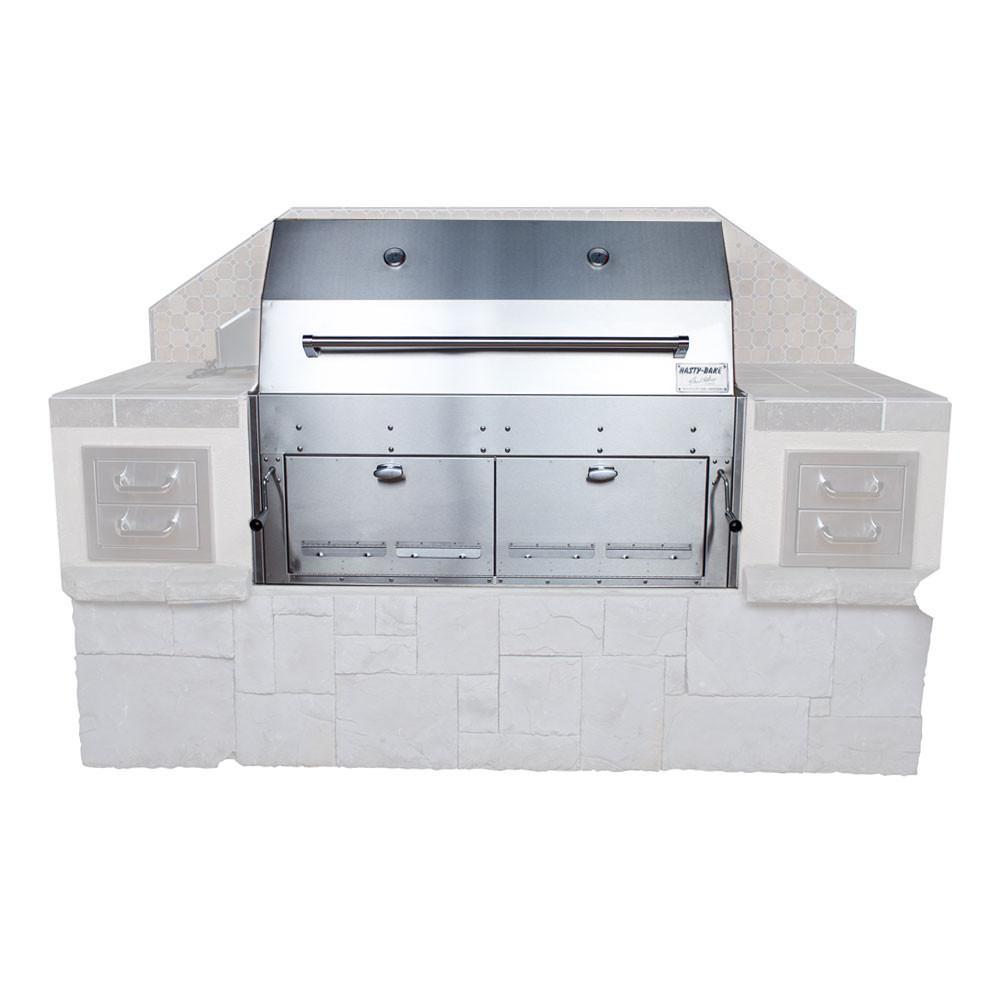 Hasty Bake Hastings Built-In Charcoal Grill 304 Stainless Steel