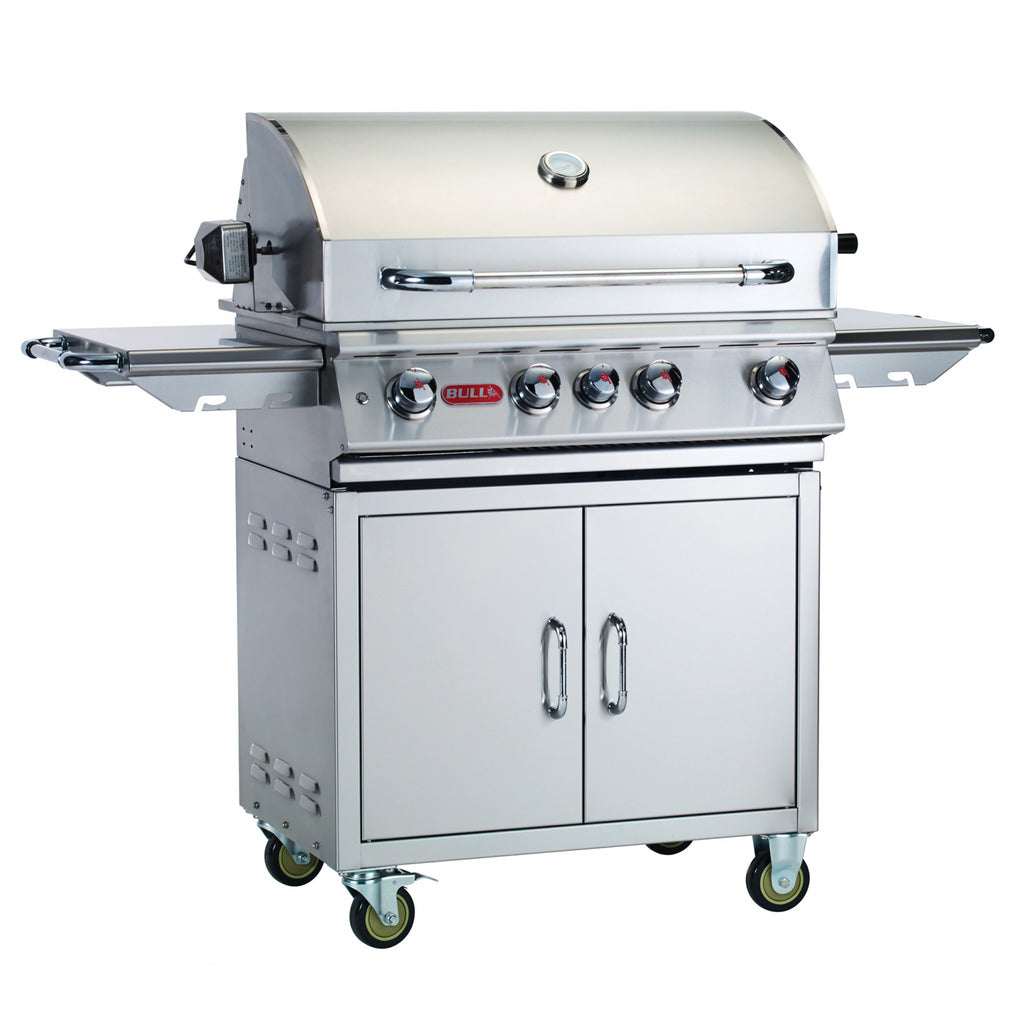 Bull Angus 4 Burner 30" Stainless Steel Gas Grill Cart
