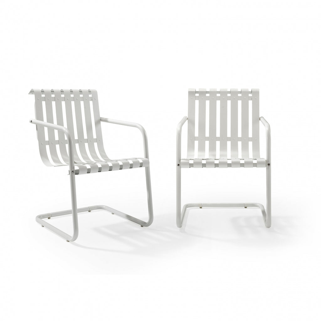Crosley Brands Gracie 2Pc Stainless Steel Chair Set