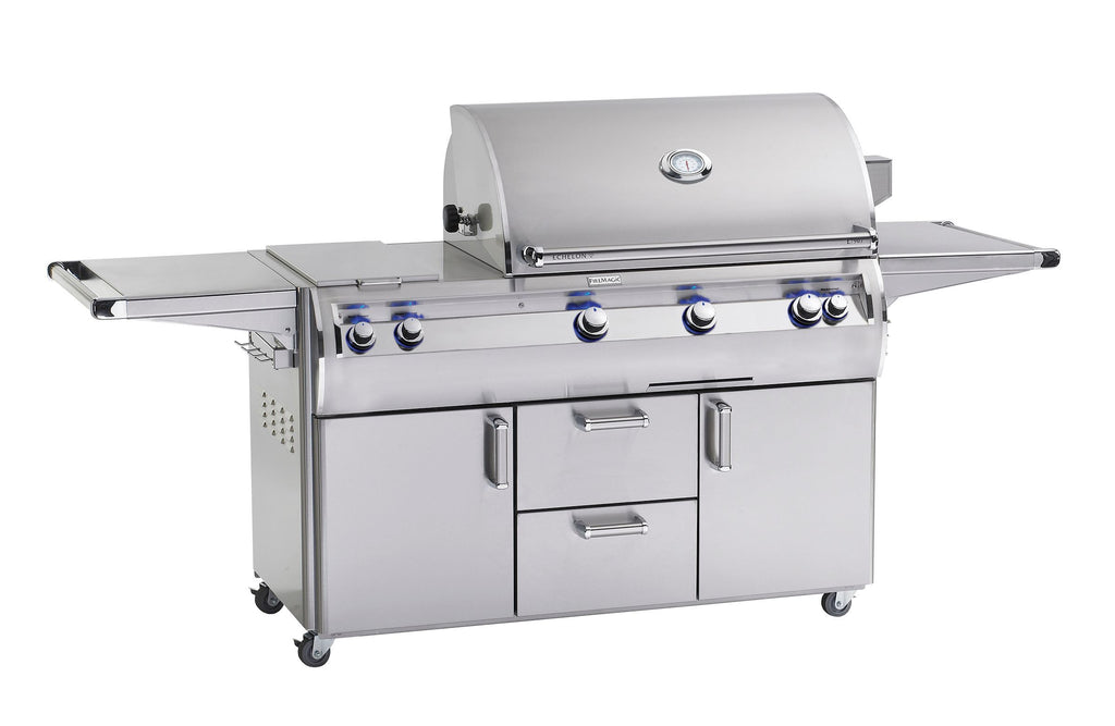 Fire Magic Echelon Portable Grills with Analog Thermometer & Double Side Burner (-71) E790s