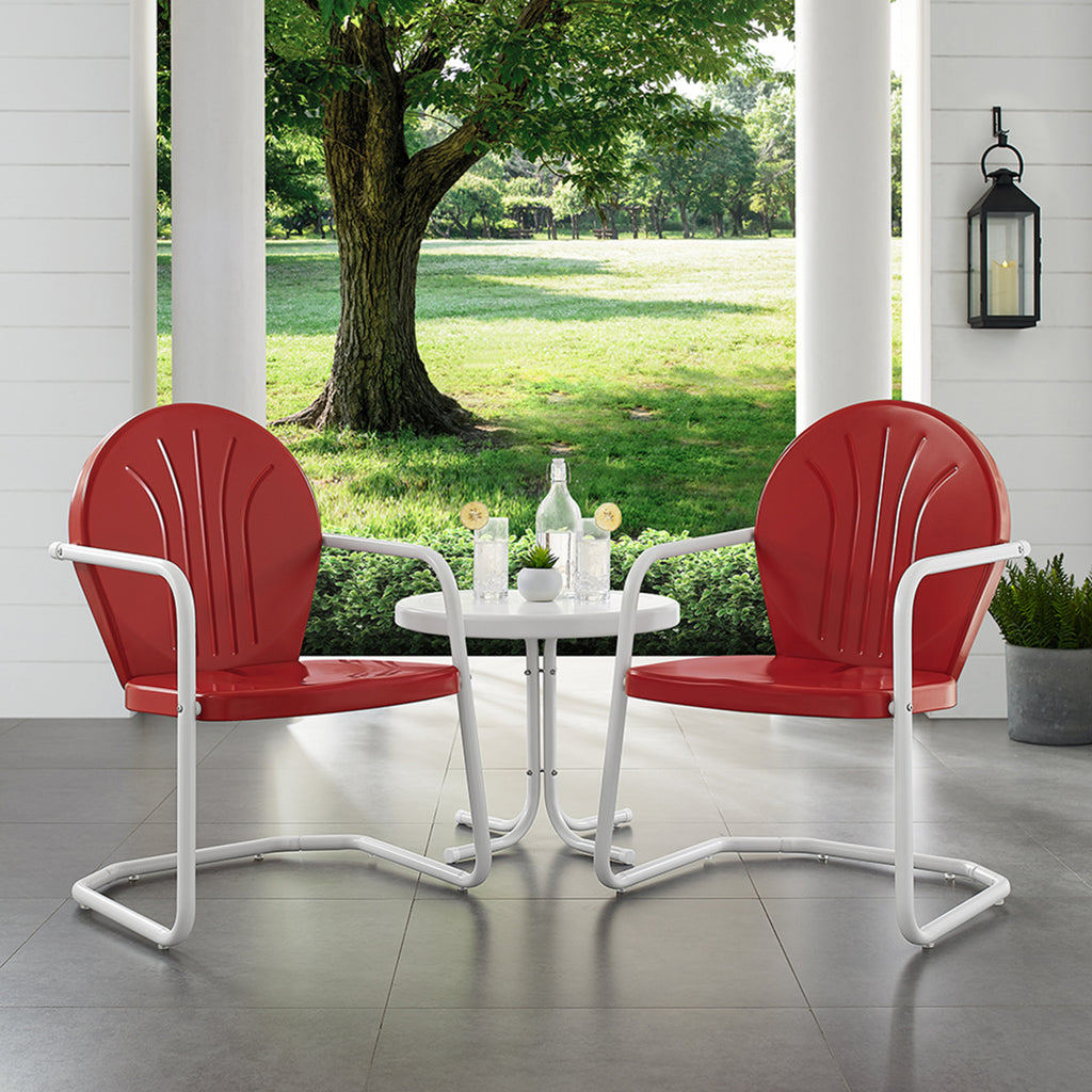 Crosley Brands Griffith 3Pc Outdoor Chat Set