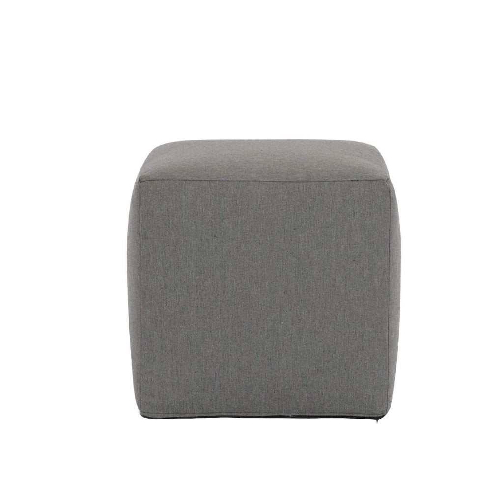 Sunset West 18"Pouf Cube in Heritage Granite