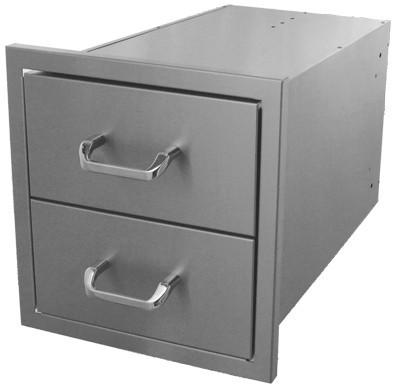 Hasty Bake Stainless Steel 3 Drawer Unit 18 x 26