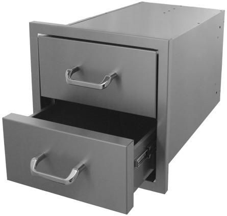 Hasty Bake Stainless Steel 2 Drawer Unit 18 x 18